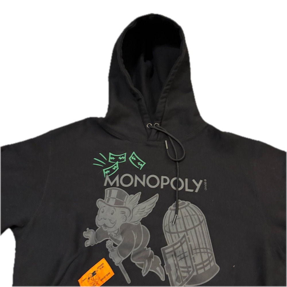 Shoe Palace Monopoly Get Out of Jail Free Hoodie Mens XL Black Graphic Pullover